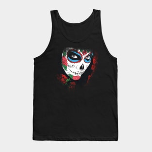 Day Of The Dead Roses Tank Top